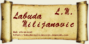 Labuda Milijanović vizit kartica